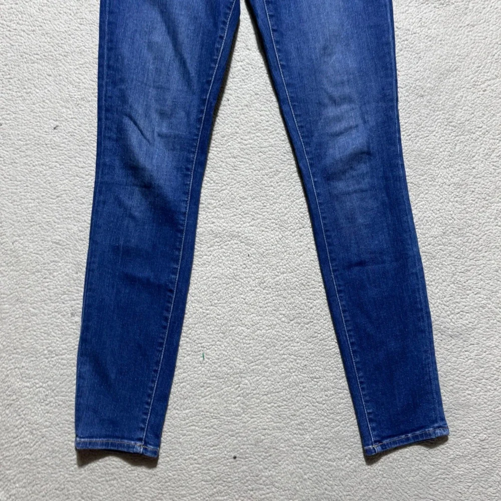 Frame Jeans Womens 28 Le Skinny de Jeanne Blue Loyola Mid Rise Stretch 26x28.5